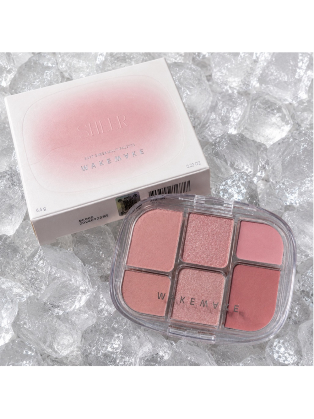 WAKEMAKE Soft Sheer Multi Palette 02 Lazy Rose K-Beauty Makeup Palette